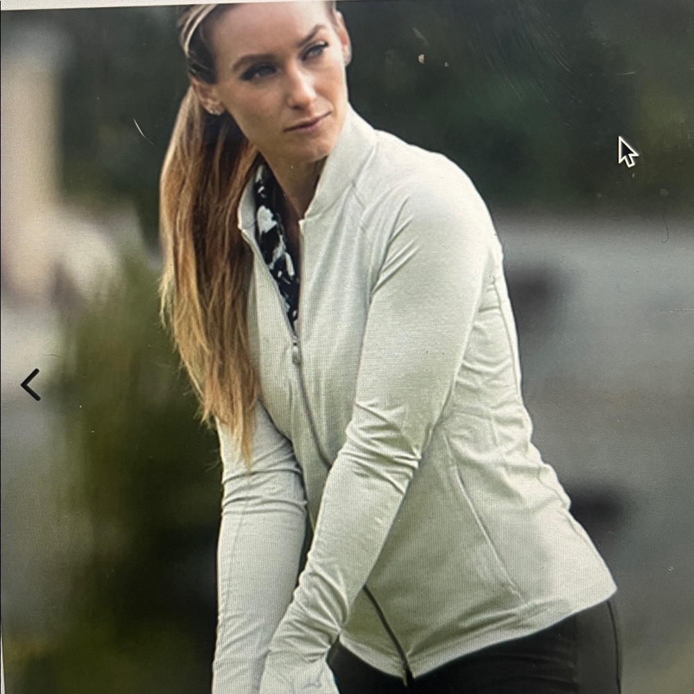Dunning Golf Skylar jersey performance full Gray Full-Zip Jacket size M